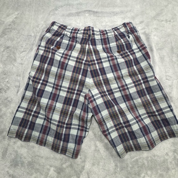 Vintage 90s Polo Ralph Lauren Sportswear Plaid Shorts Men's 32 Madras 100%Cotton - Picture 2 of 7